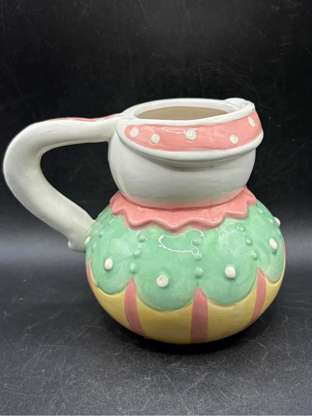 Johanna Parker Transpac Easter Bunny Rabbit Ceramic Mug Cup Folk Art Style Decor
